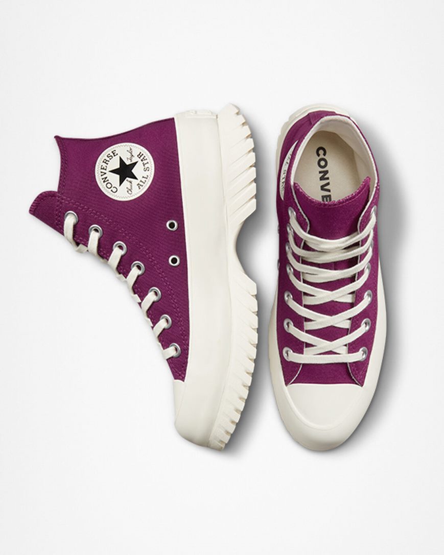 Women's Converse Chuck Taylor All Star Lugged 2.0 Seasonal Color High Top Shoes Purple / Black | AU 46983G